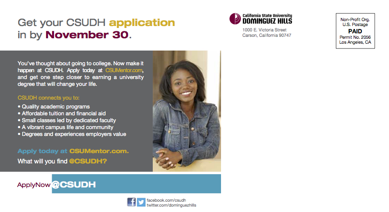 CSUDH postcard