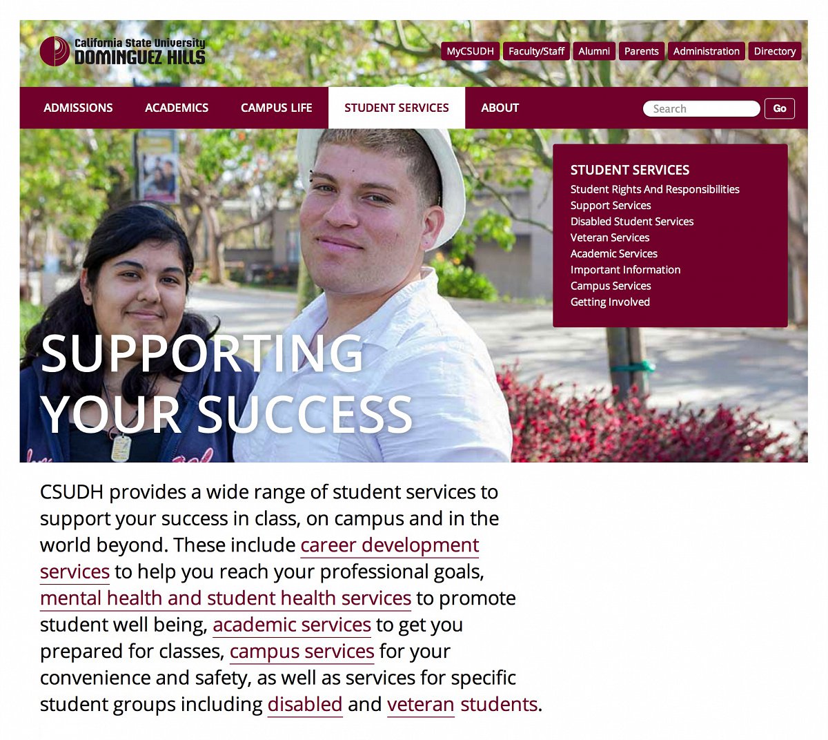 CSUDH website